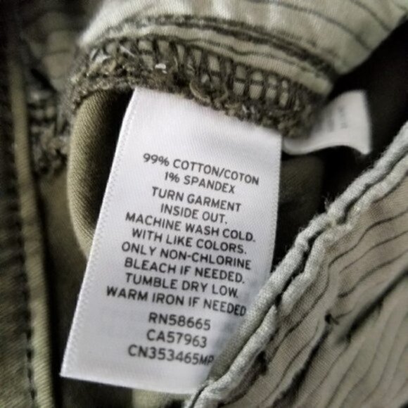 NWT Caslon Army Green Stretch  Skinny Pants - Picture 5 of 8